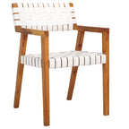 Sedia da pranzo SAFAVIEH Gerda in pelle intrecciata - 22,1 L x 20,9 P x 31,9 H - 22Lx21Px32H