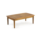 Salotto da esterno a 4 posti in legno di acacia Willowbrook di Christopher Knight Home