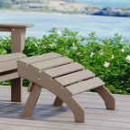 Polytrends Altura Pouf Pieghevole da Esterno Adirondack