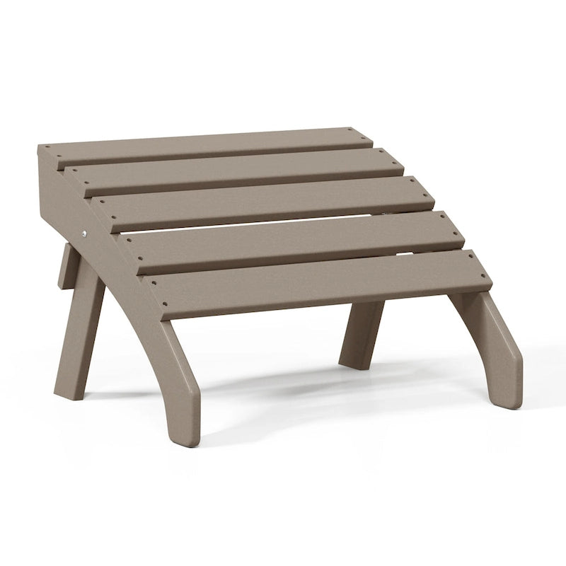 Polytrends Altura Pouf Pieghevole da Esterno Adirondack