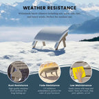 Polytrends Altura Pouf Pieghevole da Esterno Adirondack