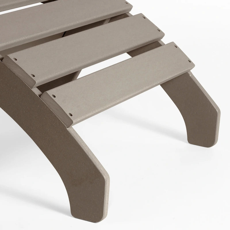 Polytrends Altura Pouf Pieghevole da Esterno Adirondack