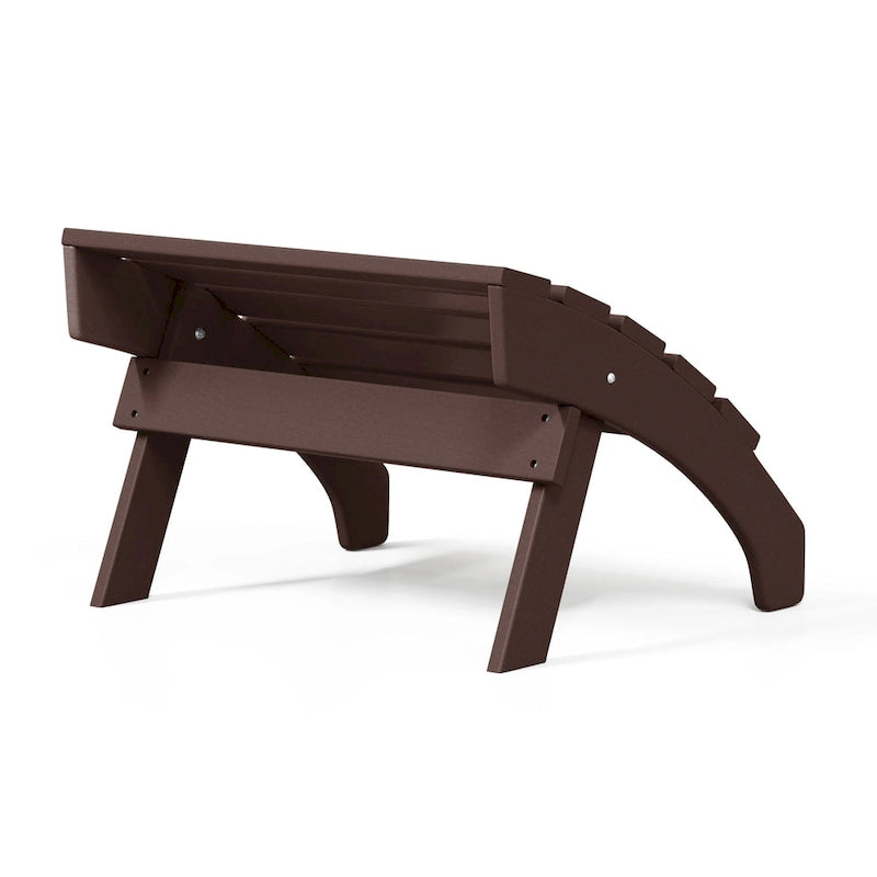 Polytrends Altura Pouf Pieghevole da Esterno Adirondack