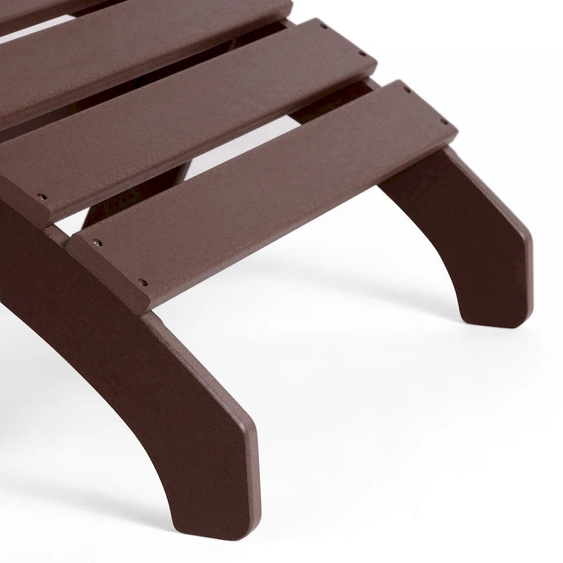Polytrends Altura Pouf Pieghevole da Esterno Adirondack
