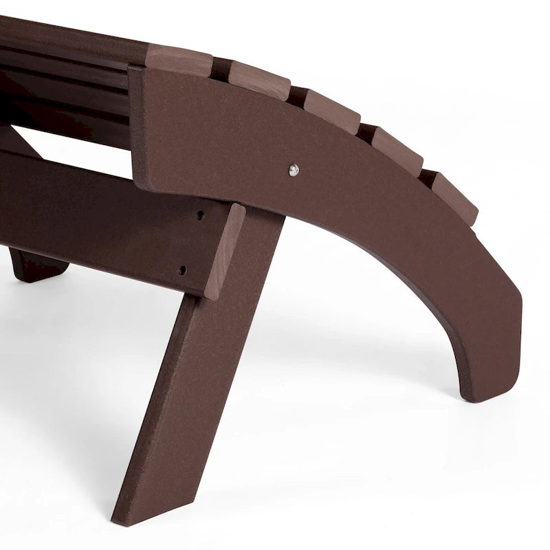 Polytrends Altura Pouf Pieghevole da Esterno Adirondack