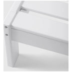 Polytrends Birchwood Sedia da Esterno Senza Braccioli in HDPE Per Tutte le Stagioni, Colore Bianco, Con Cuscini (1 Pezzo)