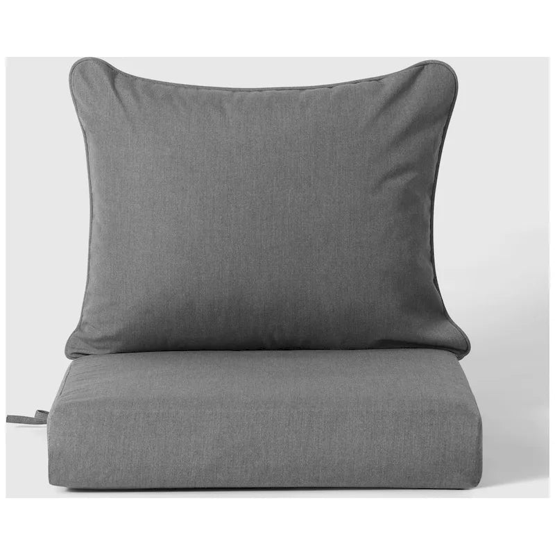 Polytrends Birchwood Sedia da Esterno Senza Braccioli in HDPE Per Tutte le Stagioni, Colore Bianco, Con Cuscini (1 Pezzo)