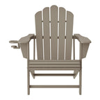 Poltrona Adirondack da esterno in polietilene con pouf Polytrends Aderson