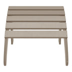 Poltrona Adirondack da esterno in polietilene con pouf Polytrends Aderson