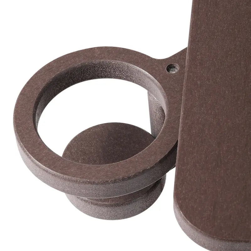 Poltrona Adirondack da esterno in polietilene con pouf Polytrends Aderson