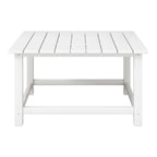 Set conversazione Polytrends Altura da esterno a 5 pezzi, con sedie Adirondack e tavolino da caffè quadrato