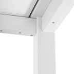 Set conversazione Polytrends Altura da esterno a 5 pezzi, con sedie Adirondack e tavolino da caffè quadrato