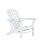 Set conversazione Polytrends Altura da esterno a 5 pezzi, con sedie Adirondack e tavolino da caffè quadrato