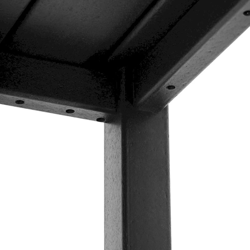 Set conversazione Polytrends Altura da esterno a 5 pezzi, con sedie Adirondack e tavolino da caffè quadrato