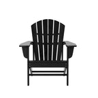 Set conversazione Polytrends Altura da esterno a 5 pezzi, con sedie Adirondack e tavolino da caffè quadrato