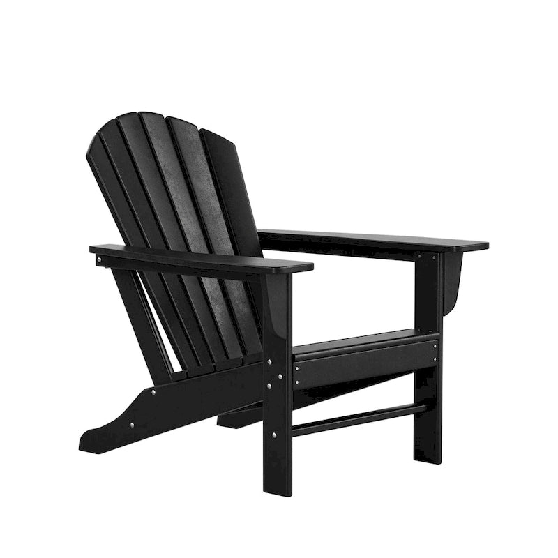 Set conversazione Polytrends Altura da esterno a 5 pezzi, con sedie Adirondack e tavolino da caffè quadrato