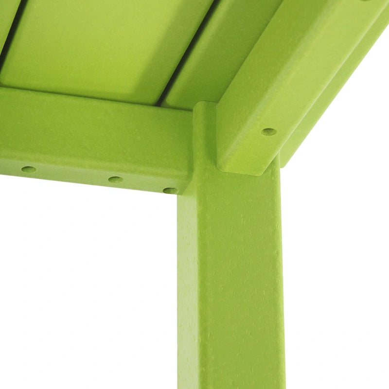 Set conversazione Polytrends Altura da esterno a 5 pezzi, con sedie Adirondack e tavolino da caffè quadrato
