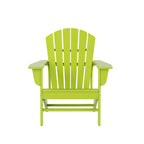 Set conversazione Polytrends Altura da esterno a 5 pezzi, con sedie Adirondack e tavolino da caffè quadrato