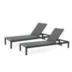 Chaise longue Cape Coral Kd Nera (Mp2) (set da 2)