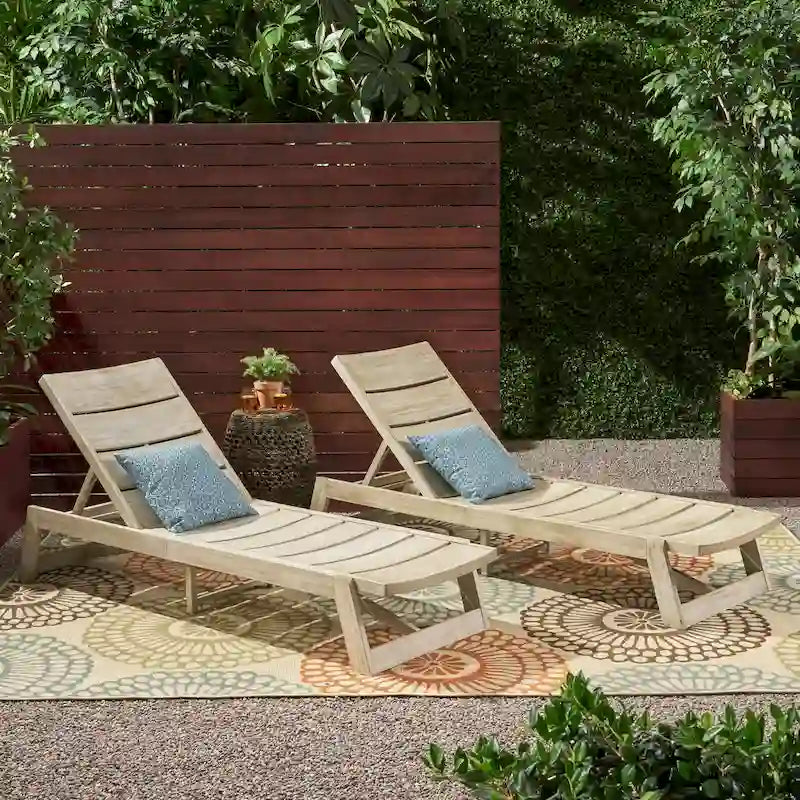 Chaise longue Maki (set di 2)