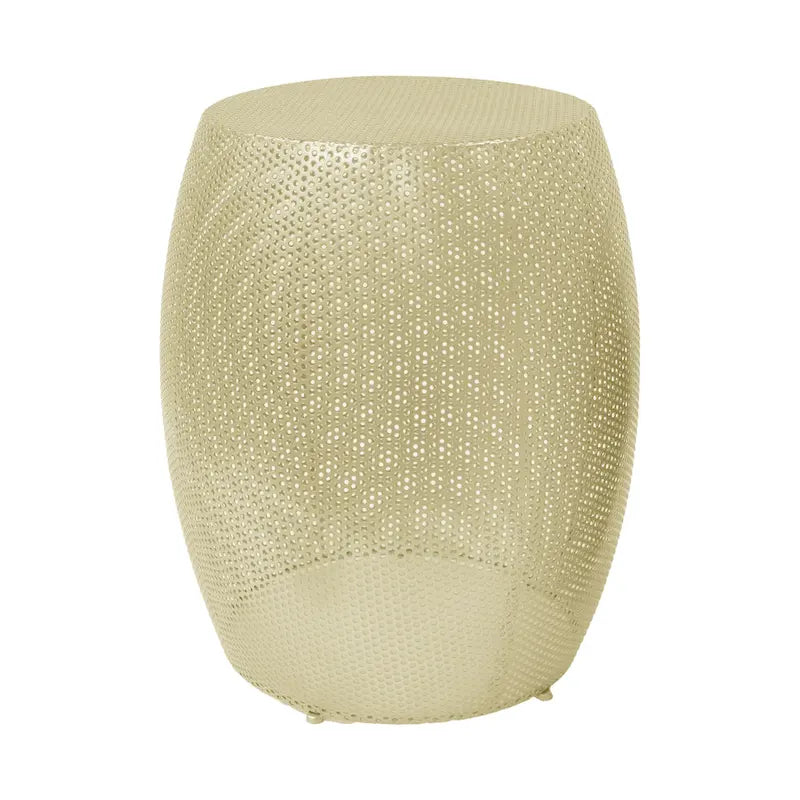 Christopher Knight Home Set di 2 tavolini rotondi in metallo con struttura cava - 16,5 L x 16,5 P x 20,75 H