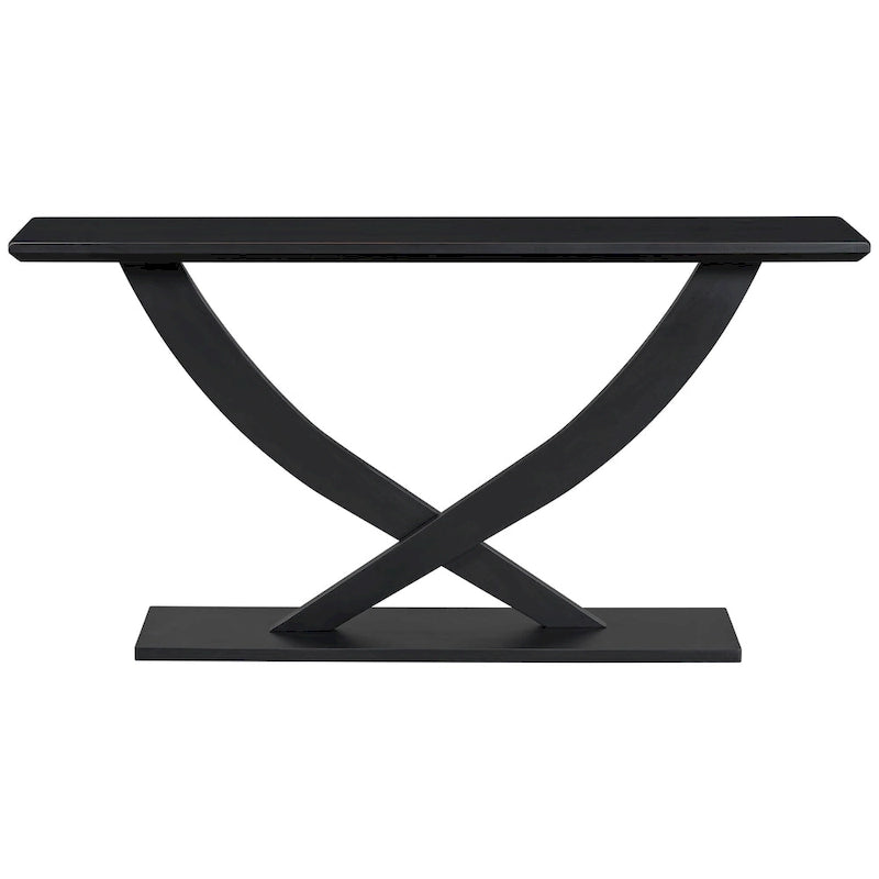 Christopher Knight Home - Tavolo Consolle Moderno Rustico Mirod con Design a Gambe Incrociate per Soggiorno e Camera da Letto