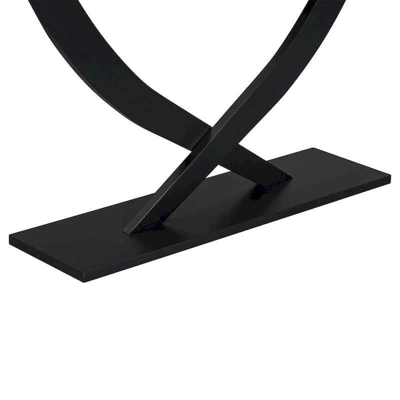 Christopher Knight Home - Tavolo Consolle Moderno Rustico Mirod con Design a Gambe Incrociate per Soggiorno e Camera da Letto
