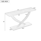 Christopher Knight Home - Tavolo Consolle Moderno Rustico Mirod con Design a Gambe Incrociate per Soggiorno e Camera da Letto