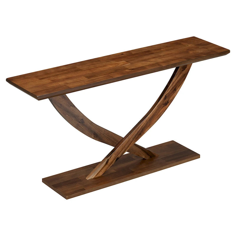 Christopher Knight Home - Tavolo Consolle Moderno Rustico Mirod con Design a Gambe Incrociate per Soggiorno e Camera da Letto