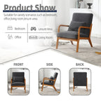 GDFStudio - Sedia d'accento Olivia imbottita in velluto con struttura in legno massello e cuscino confortevole