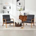 GDFStudio - Sedia d'accento Olivia imbottita in velluto con struttura in legno massello e cuscino confortevole