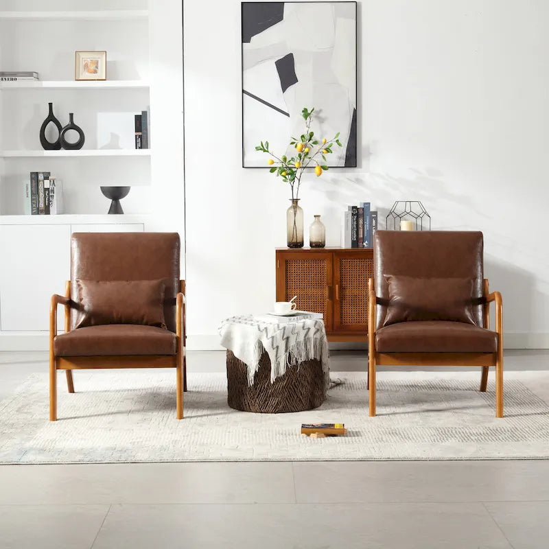 GDFStudio - Sedia d'accento Olivia imbottita in velluto con struttura in legno massello e cuscino confortevole