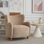 Poltroncina accent Bacho con schienale a orecchioni in tessuto di Christopher Knight Home