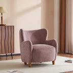 Poltroncina accent Bacho con schienale a orecchioni in tessuto di Christopher Knight Home