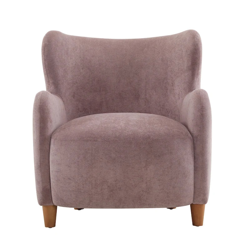 Poltroncina accent Bacho con schienale a orecchioni in tessuto di Christopher Knight Home