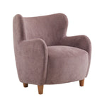 Poltroncina accent Bacho con schienale a orecchioni in tessuto di Christopher Knight Home