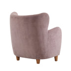 Poltroncina accent Bacho con schienale a orecchioni in tessuto di Christopher Knight Home