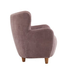 Poltroncina accent Bacho con schienale a orecchioni in tessuto di Christopher Knight Home