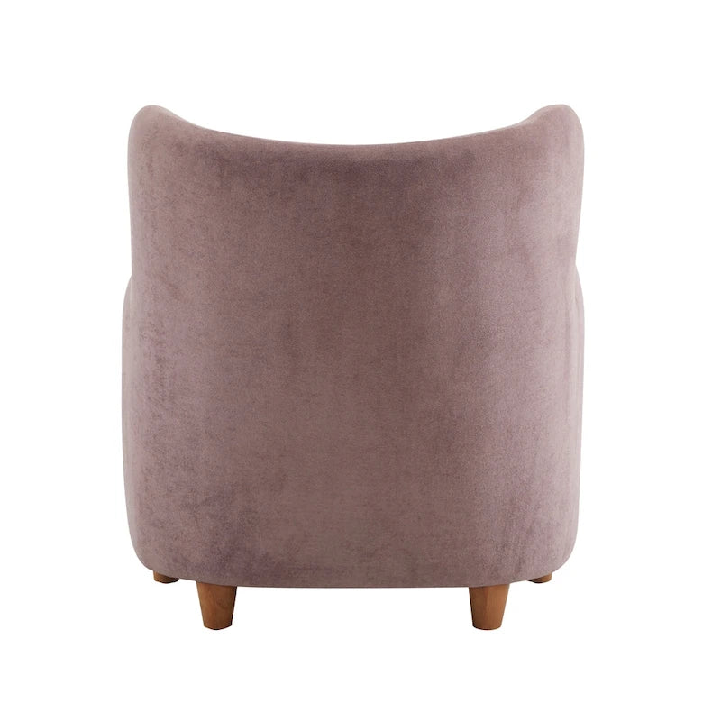 Poltroncina accent Bacho con schienale a orecchioni in tessuto di Christopher Knight Home