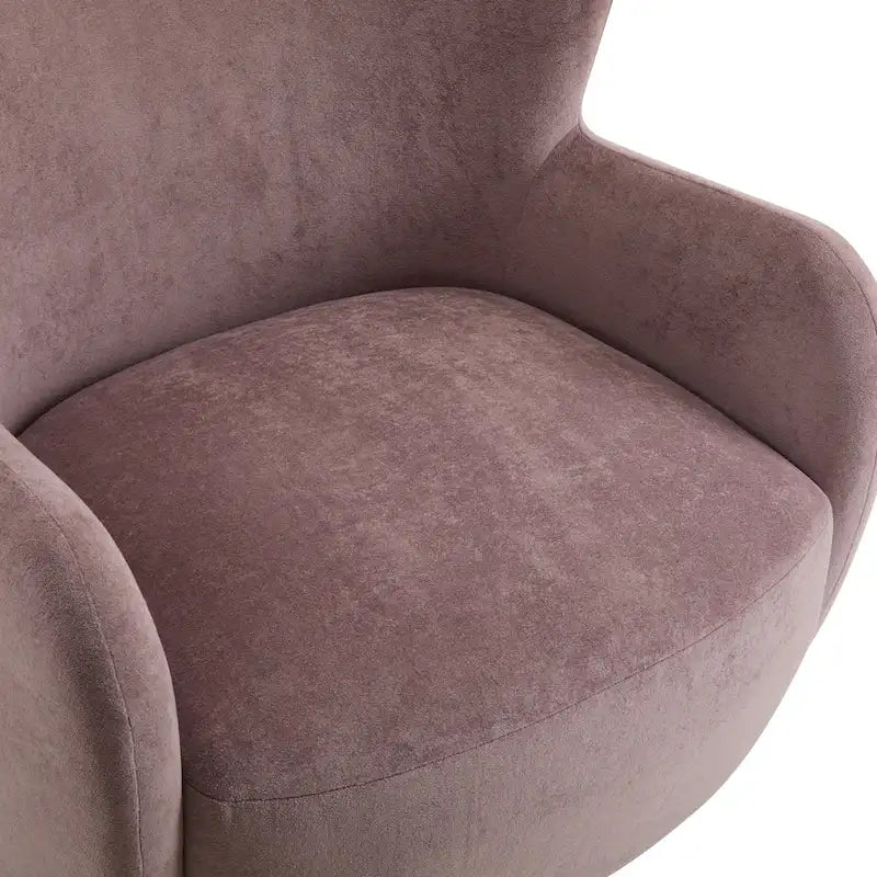 Poltroncina accent Bacho con schienale a orecchioni in tessuto di Christopher Knight Home
