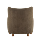 Poltroncina accent Bacho con schienale a orecchioni in tessuto di Christopher Knight Home