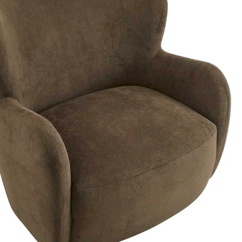 Poltroncina accent Bacho con schienale a orecchioni in tessuto di Christopher Knight Home