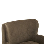 Poltroncina accent Bacho con schienale a orecchioni in tessuto di Christopher Knight Home