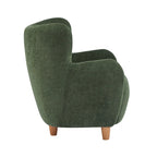 Poltroncina accent Bacho con schienale a orecchioni in tessuto di Christopher Knight Home