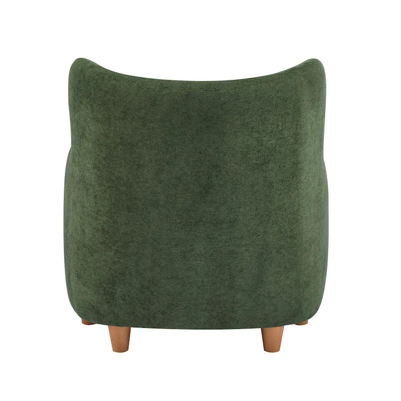 Poltroncina accent Bacho con schienale a orecchioni in tessuto di Christopher Knight Home