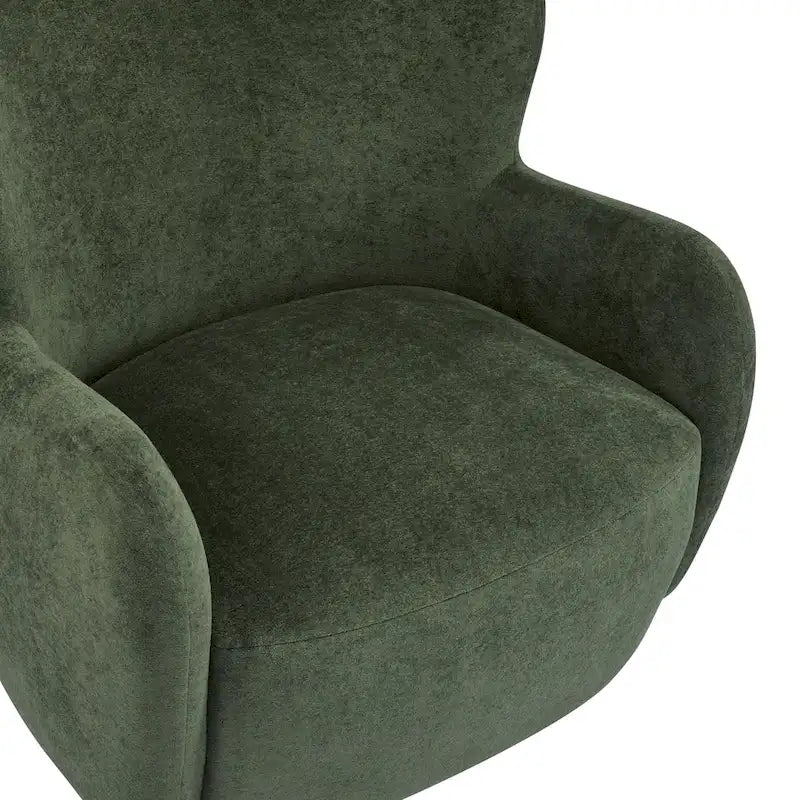 Poltroncina accent Bacho con schienale a orecchioni in tessuto di Christopher Knight Home