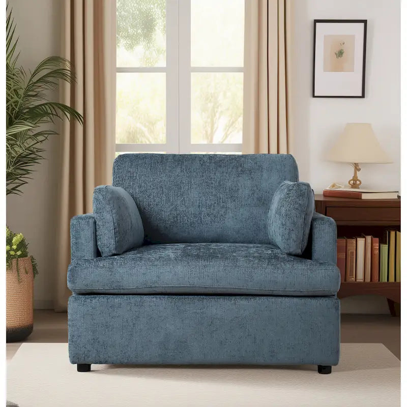 Poltrona moderna Naro in tessuto con cuscino removibile di Christopher Knight Home
