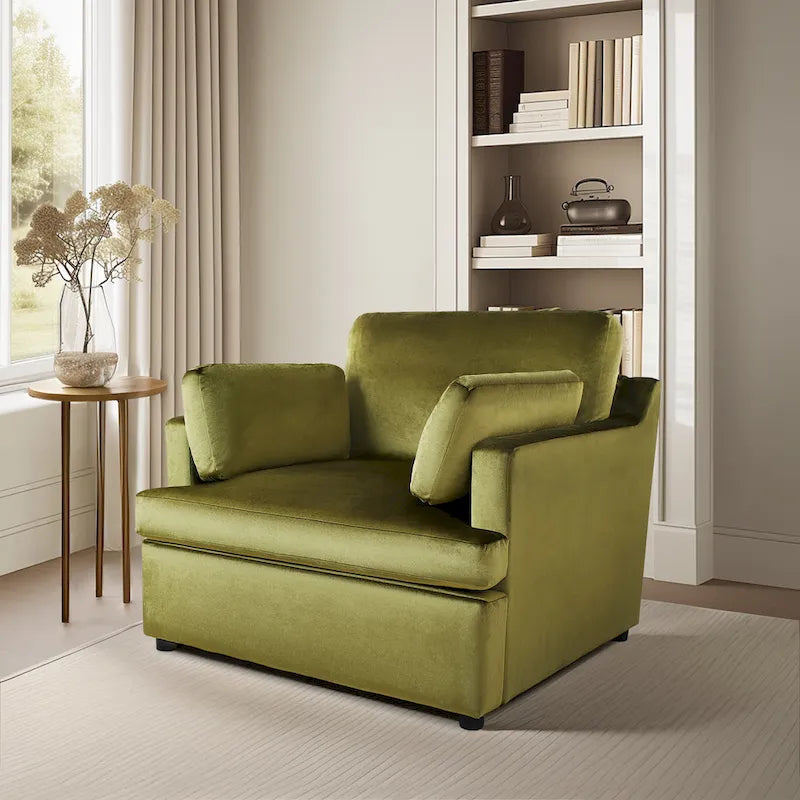 Poltrona moderna Naro in tessuto con cuscino removibile di Christopher Knight Home