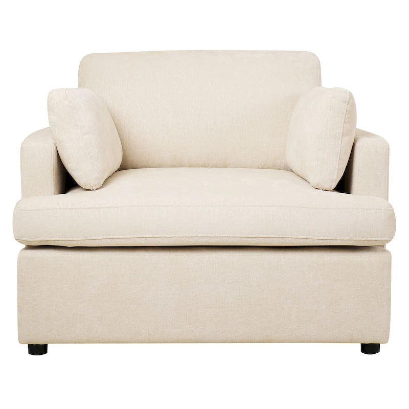 Poltrona moderna Naro in tessuto con cuscino removibile di Christopher Knight Home
