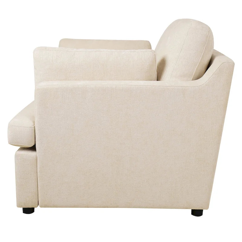 Poltrona moderna Naro in tessuto con cuscino removibile di Christopher Knight Home